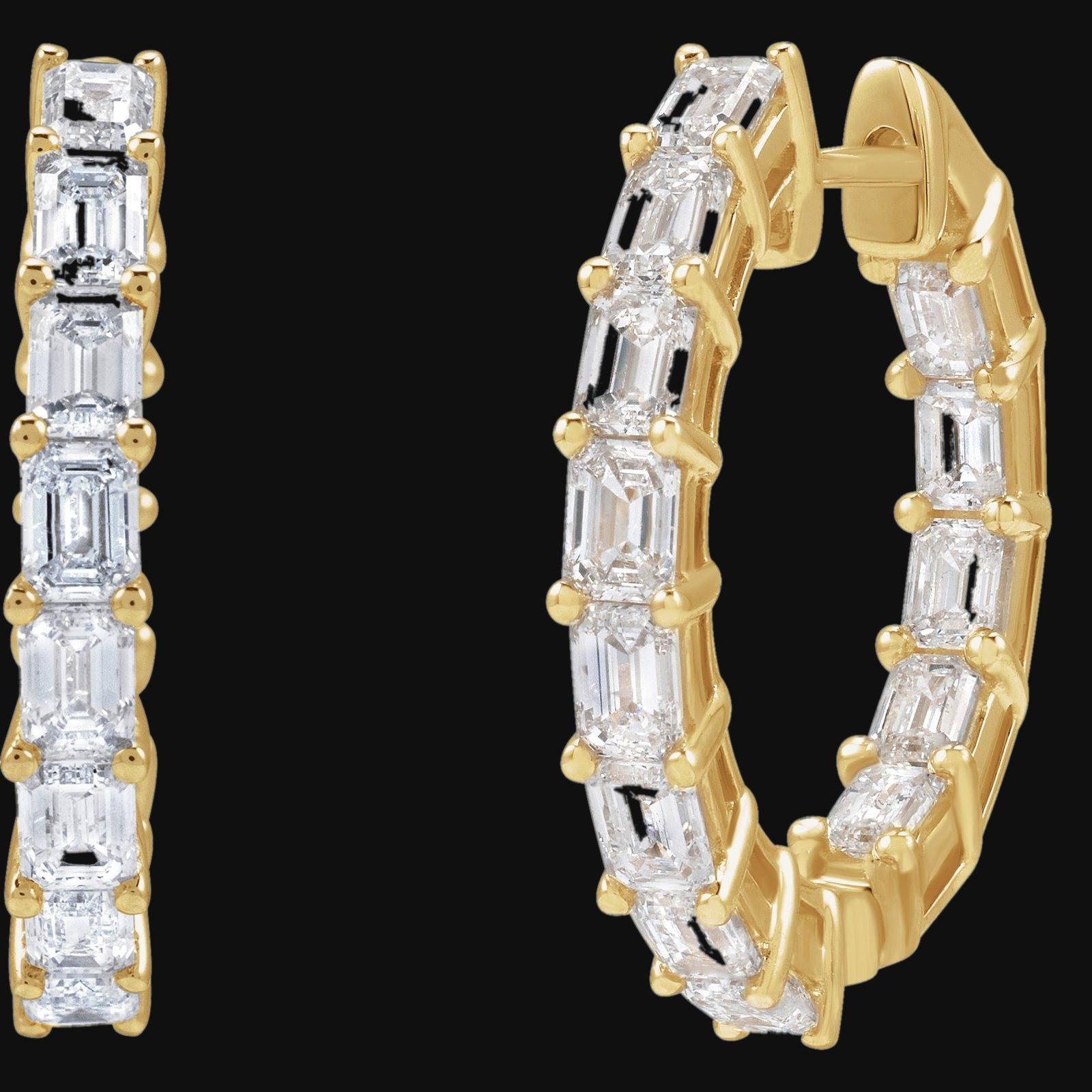 Inside-Outside Hoop Earrings - Image 2