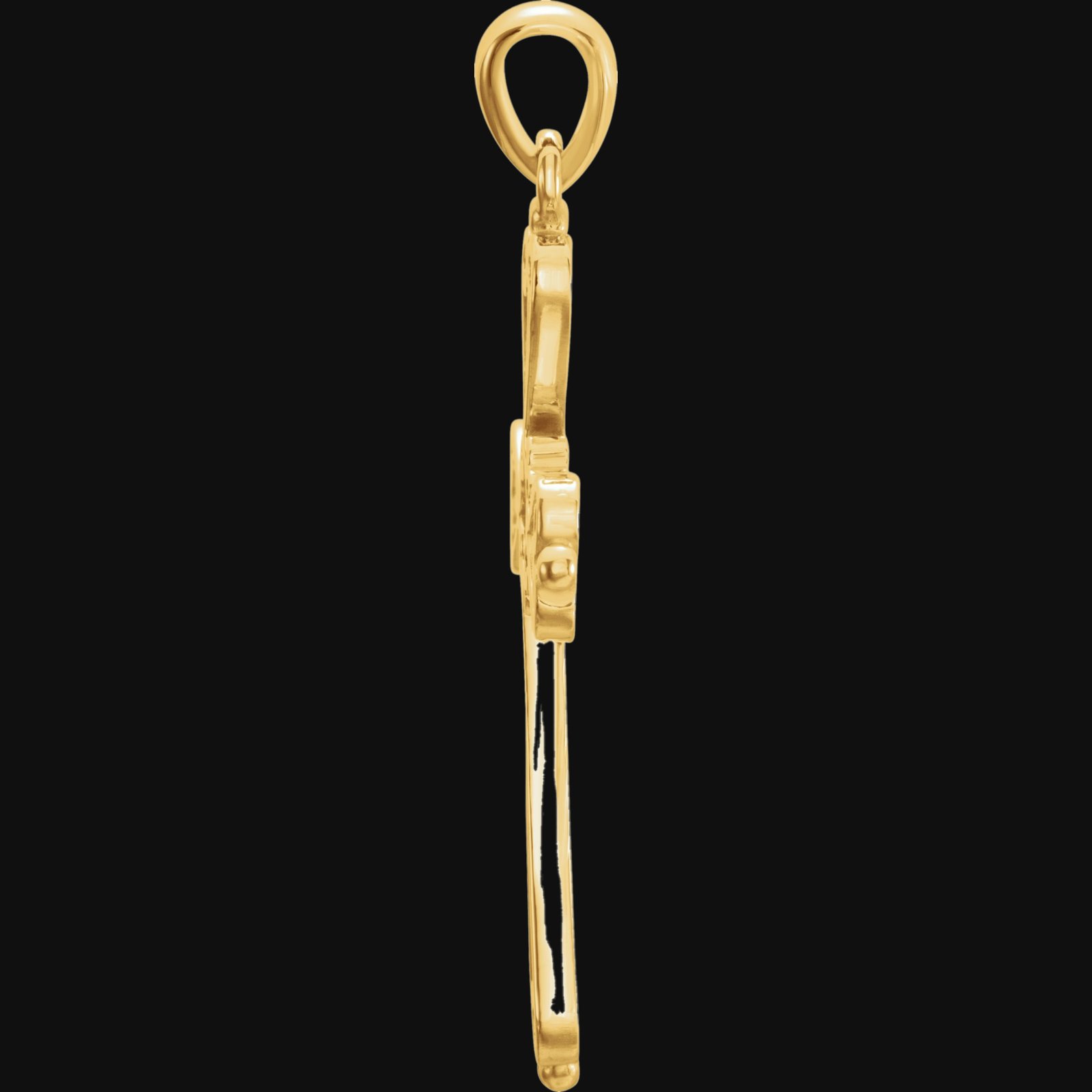 Sculptural Cross Pendant - Image 3