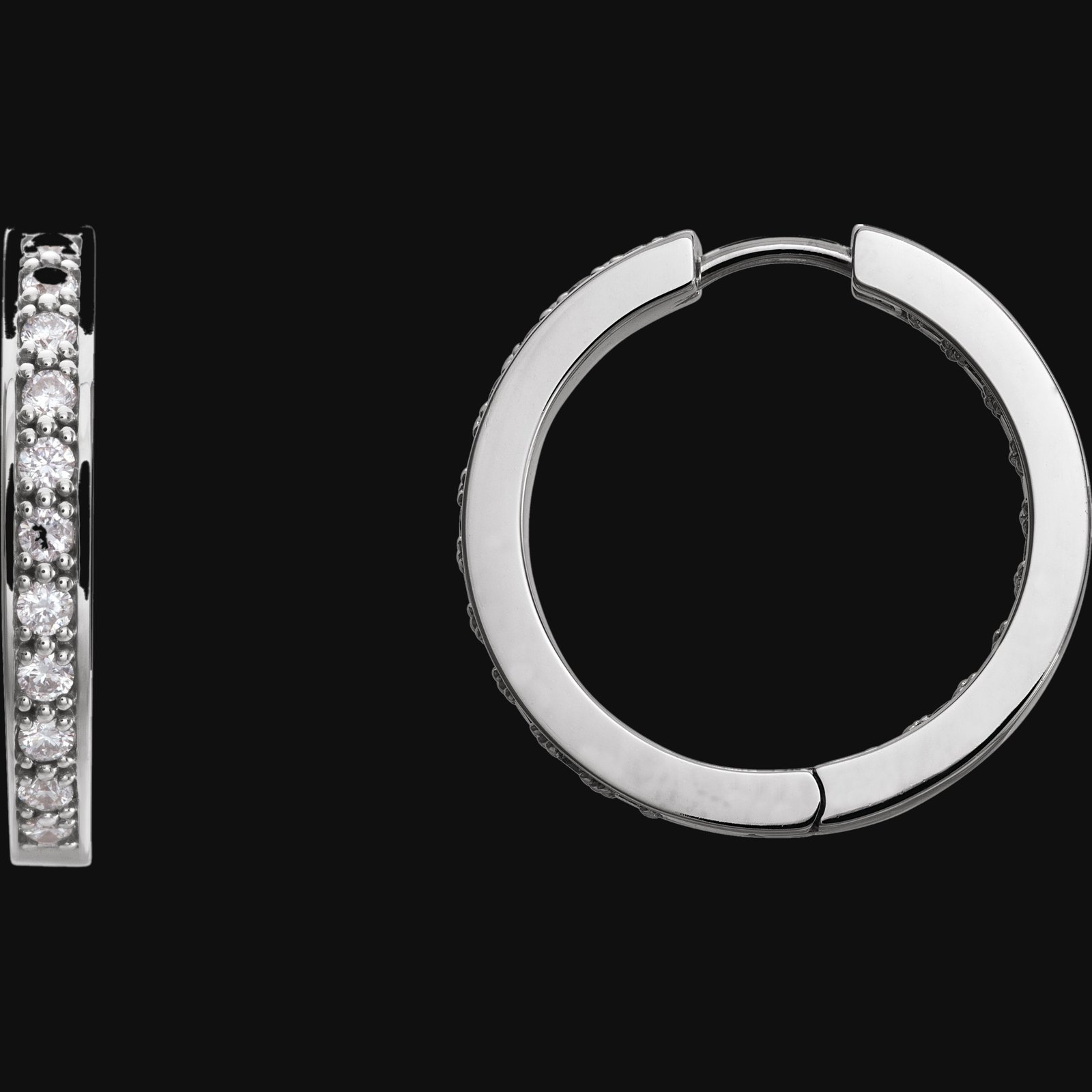 Inside-Outside Hoop Earrings - Image 3