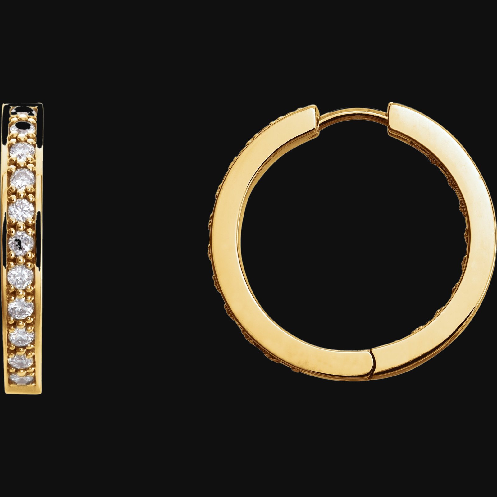 Inside-Outside Hoop Earrings