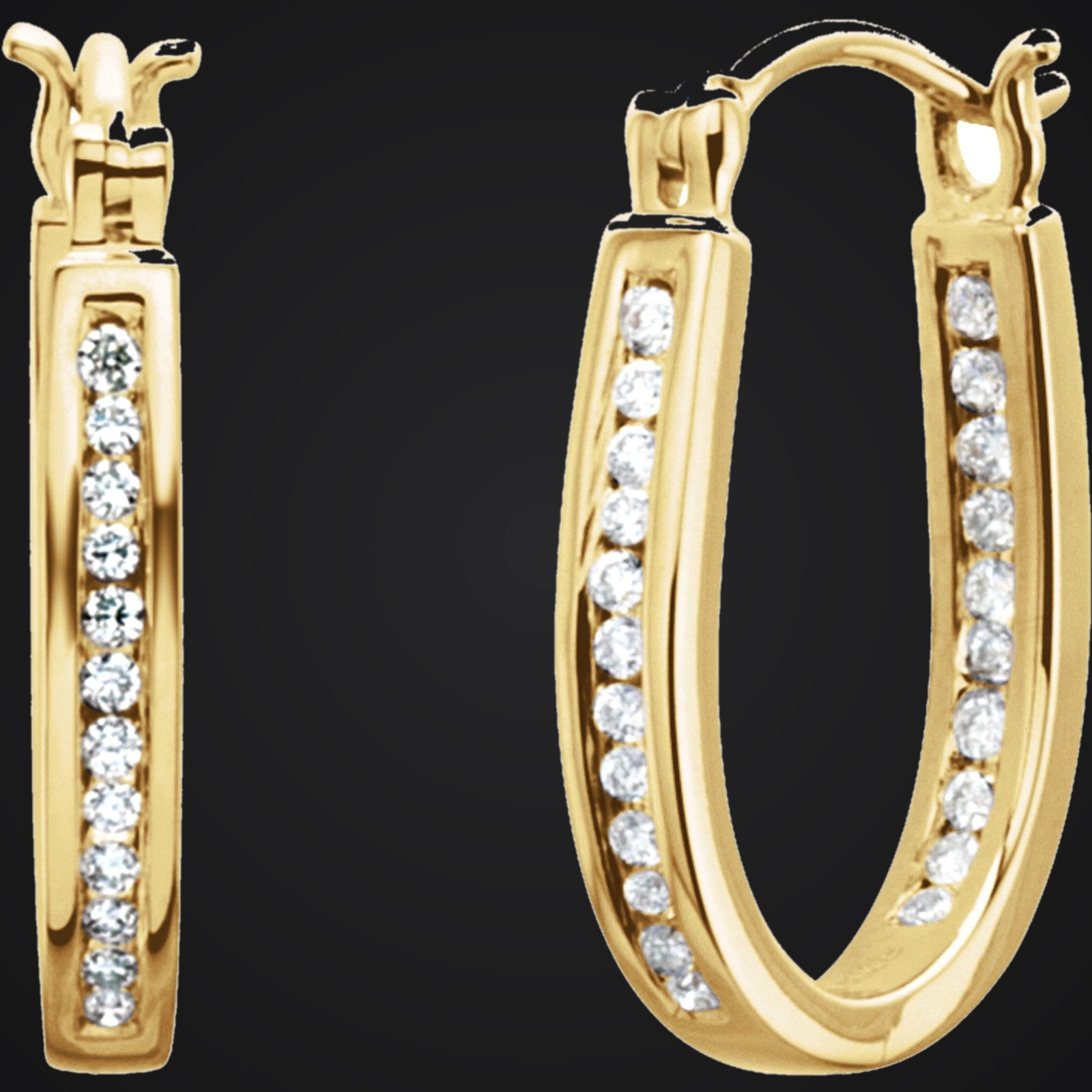 Inside-Outside Hoop Earrings - Image 3