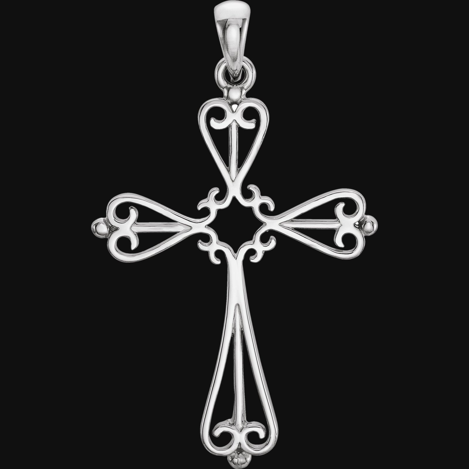 Sculptural Cross Pendant