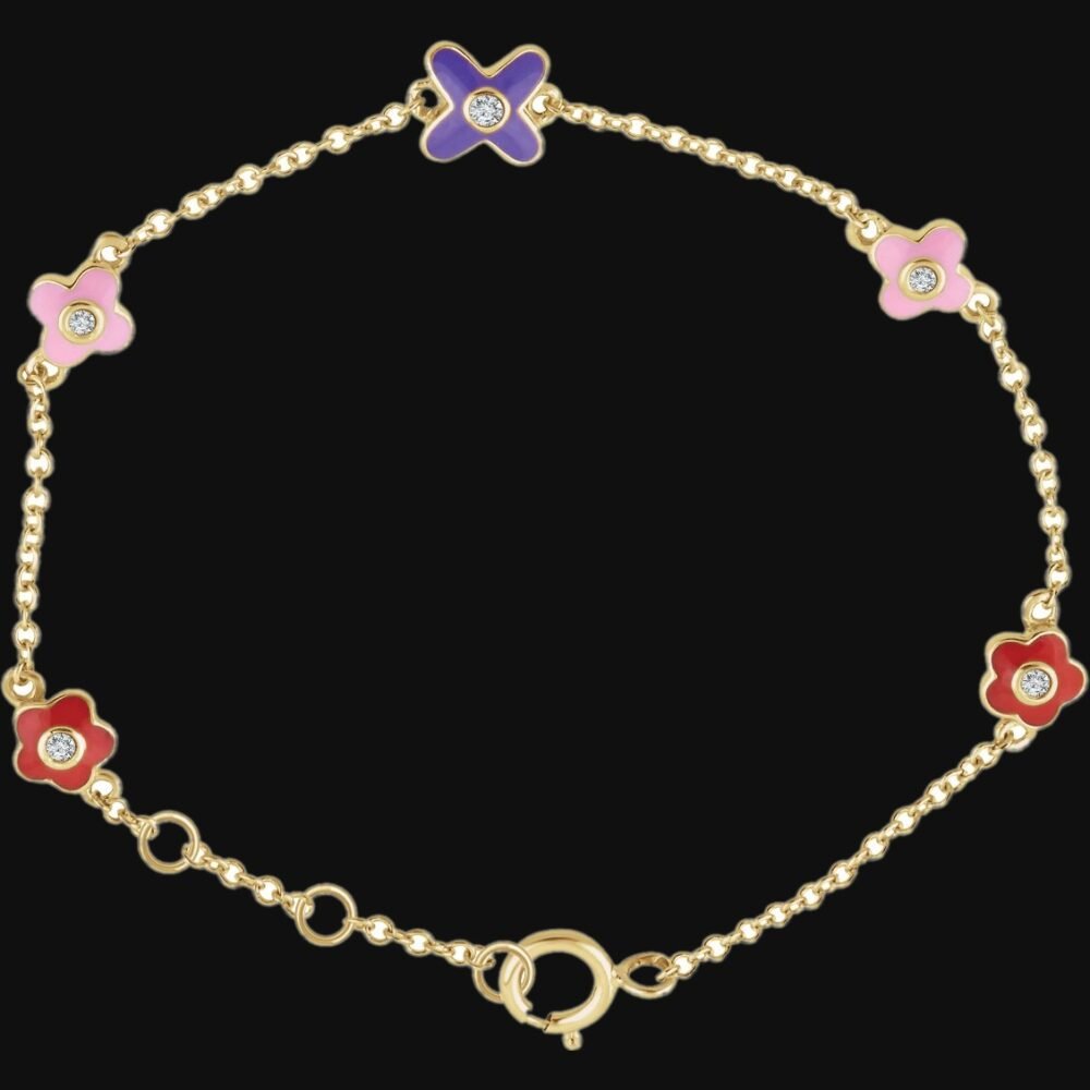 Youth Adjustable Flower Bracelet