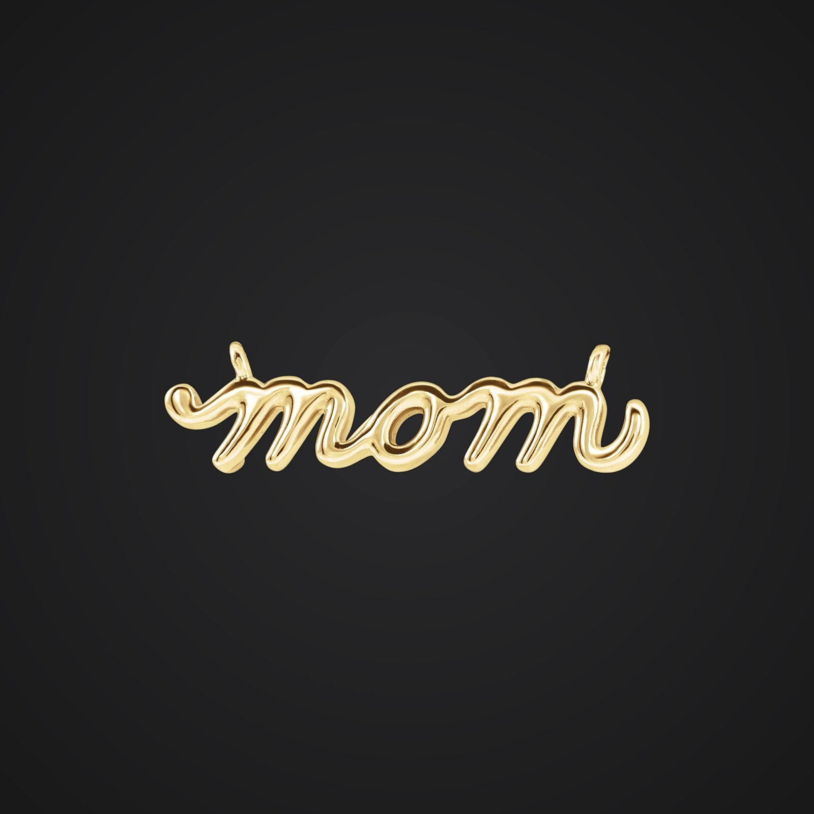 Petite Mom Script Necklace or Center